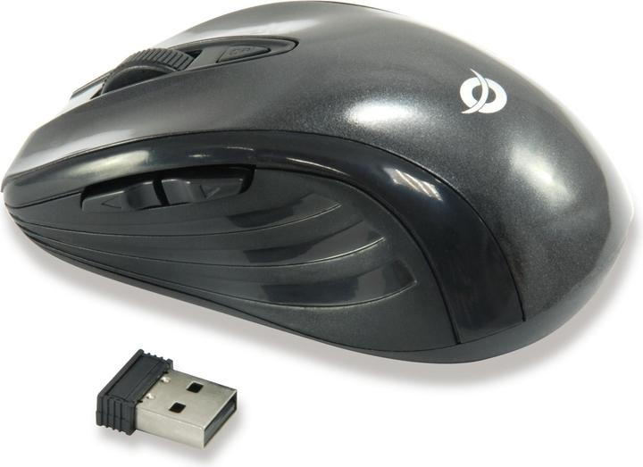 Produktbild Conceptronic Optical Wireless 6-Tasten Travel USB Maus sw (Kabellos)