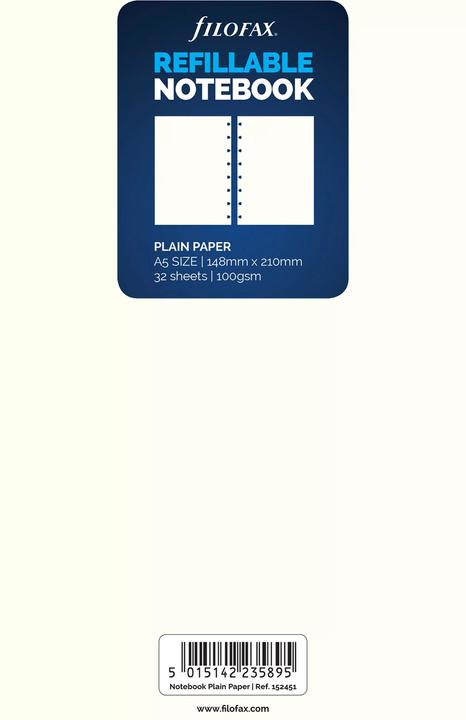 Produktbild Filofax Ringbucheinlage für Notebook (A5)