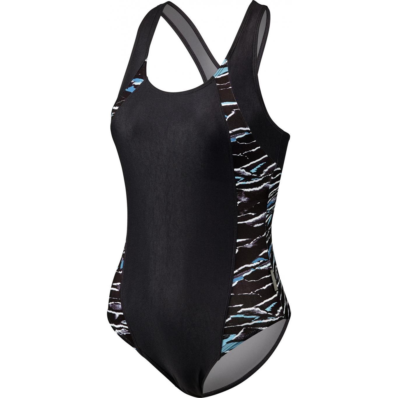 Beco, Damen, Badeanzug, Beermann GmbH Schwimmanzug Damen Standard schwarz/bunt 36, Schwarz, (36)