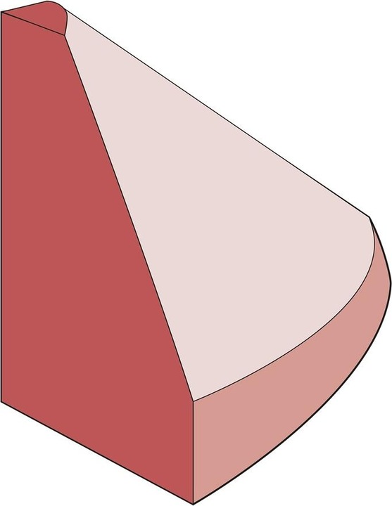 Immagine prodotto Moravia Elemento terminale alto elastico cordolo rosso-marrone 10x15x10 cm, 1 kg, incluso materiale di