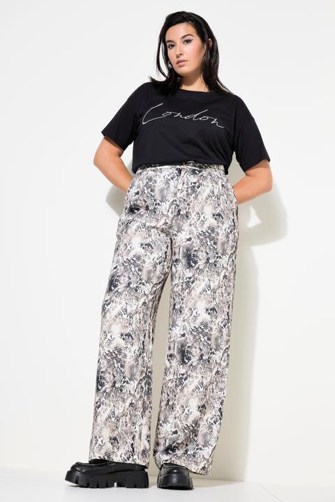 Produktbild Studio Untold Hose, Wide Legs, High Waist, Snake-Print (52)