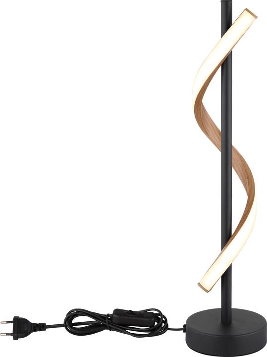 Image du produit Globo Watkins LED Tischleuchte 12,50W Warmweiss Schwarz Matt, Metall 49,3cm 67354T (1380 lm)