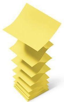 Actual product image Post-it Notepad Z-Notes 76 x 127 mm, Yellow, 12 pads (76 x 127 mm)