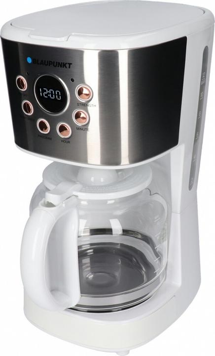 Produktbild Blaupunkt CMD802WH Kaffeemaschine Weiss, Silber Fassungsvermögen Tassen=14 Glaskanne, Display, Warm