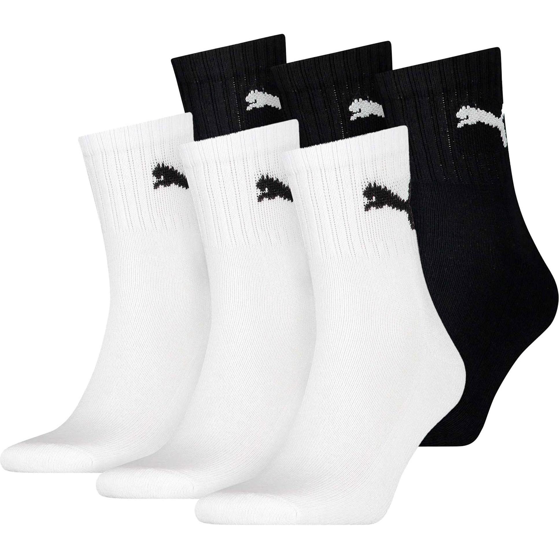 Puma, Herren, Socken, Sport Crew 6p Unisex, Weiss, (6er Pack, 47 - 49)