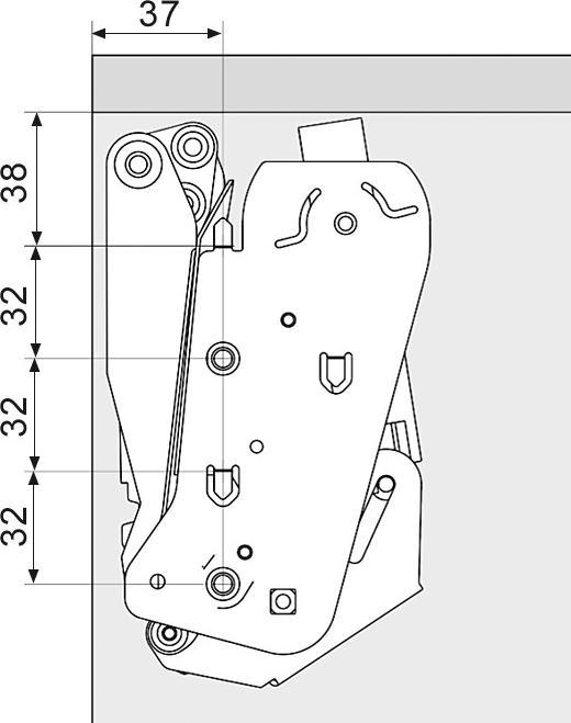 Actual product image Peka Metall High flap FREEflap mini