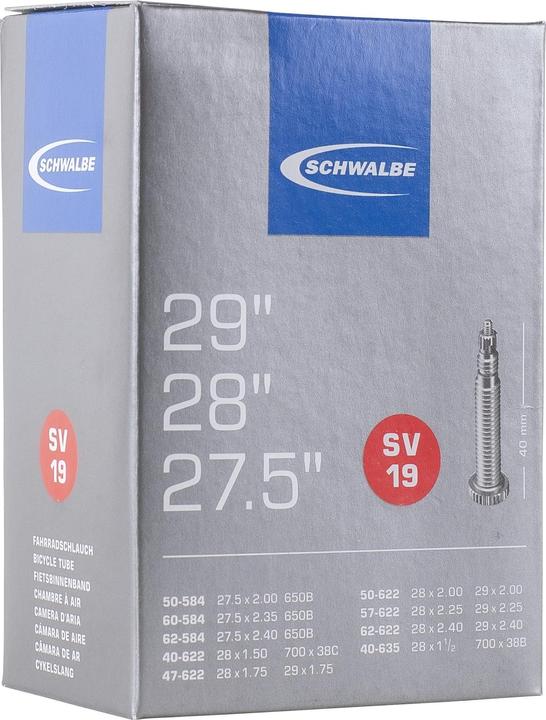 Actual product image Schwalbe Sv19 (Presta (SV), 27.5", 28", 29", 40 mm)