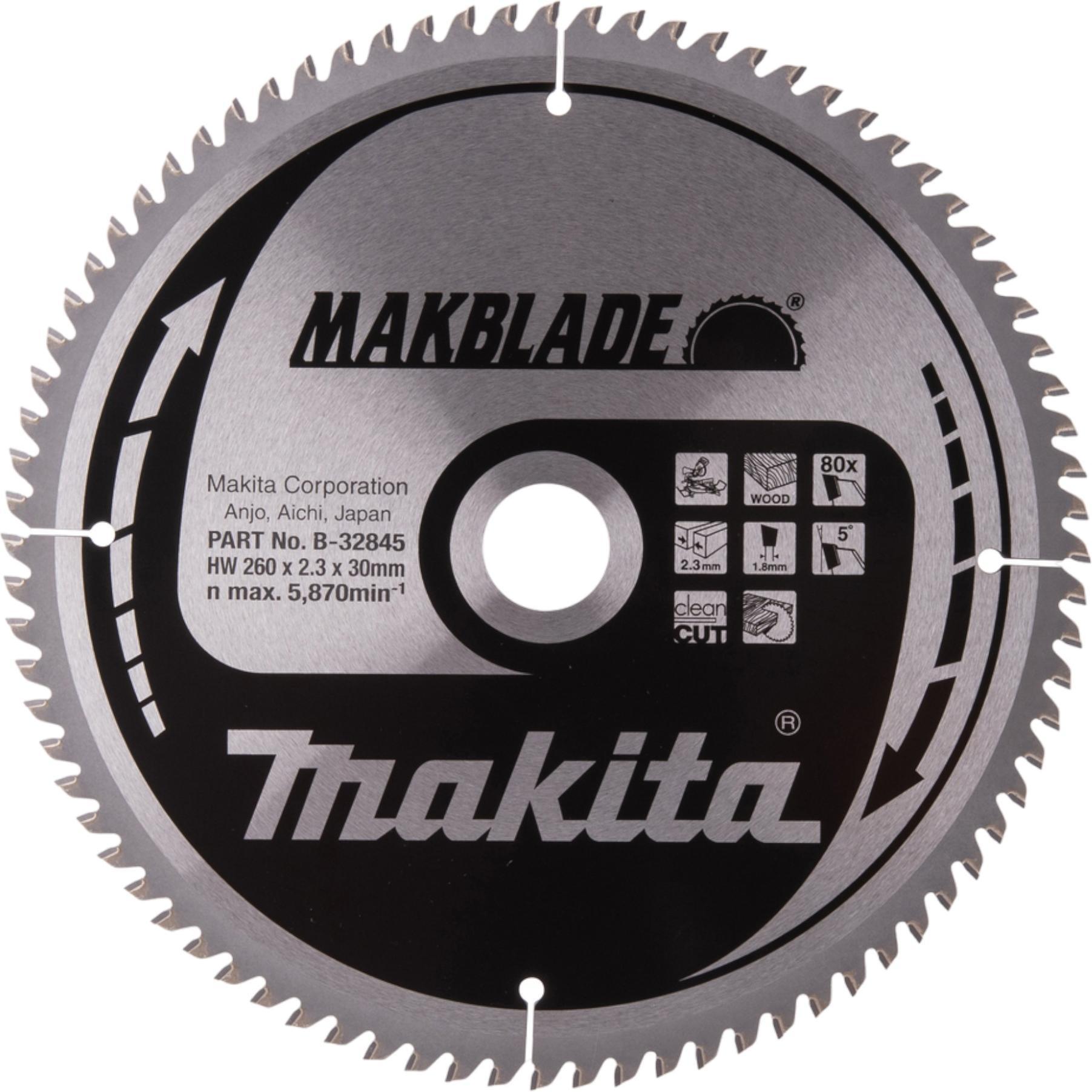 Makita, Sägeblatt, MAKBLADE Sägeb. 260x30x80Z