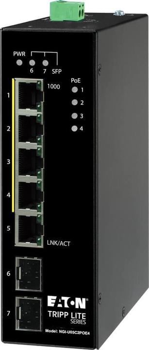 Produktbild Eaton 5-Port Unmanaged Industrial Gigabit Ethernet Switch - 10/100/1000mbps -10 to 60 C DI (5 Ports)