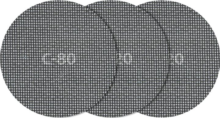 Produktbild wolfcraft 1 Haft-Schleifgitter-Set 5-tlg Exz. ø125 (120, 220, 80)