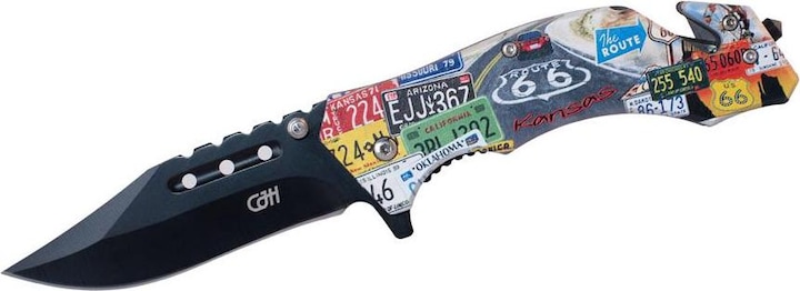 Produktbild CJH Rettungsmesser Route 66 (8.30 cm)