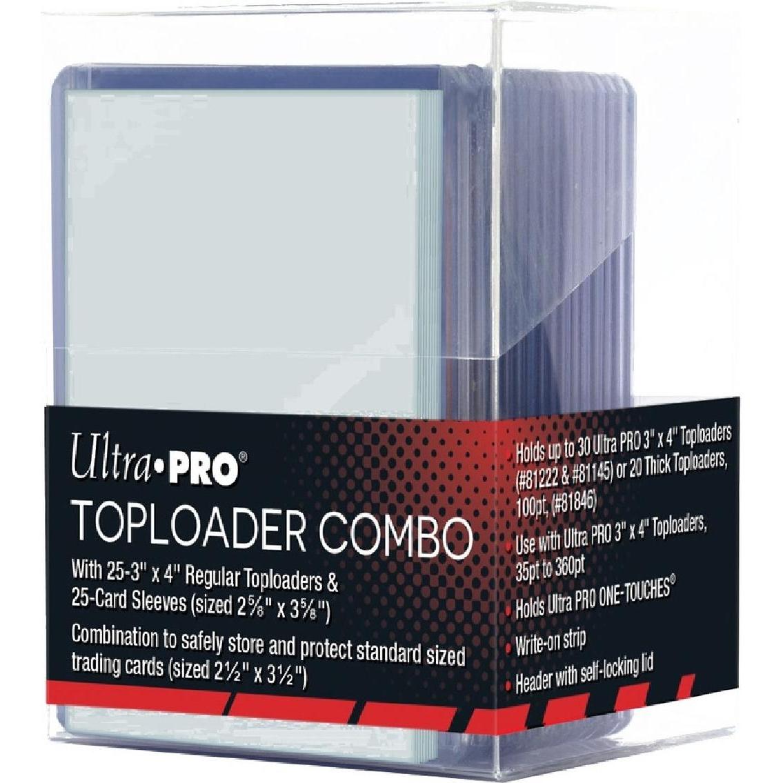 Ultra Pro Combo di scatole per mazzi di fiori Toploader (inclusi 25 Toploader normali e 25 So