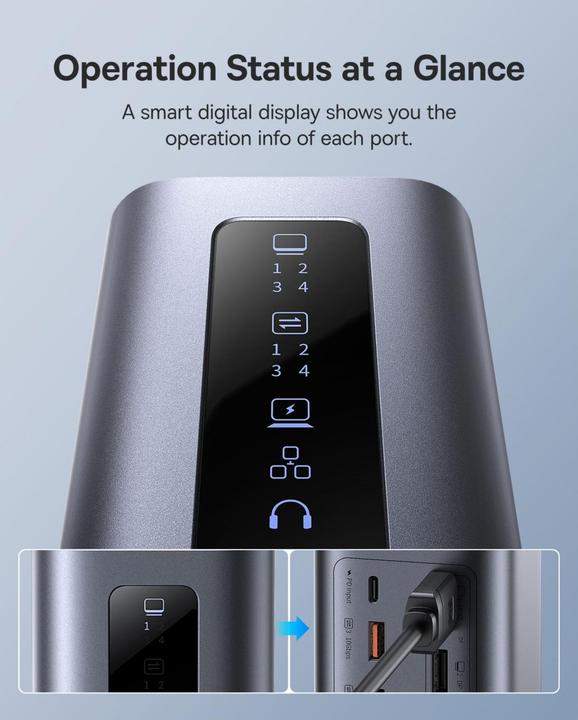 Actual product image Baseus Spacemate (USB-C, 11 Ports)