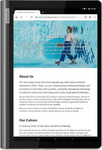 Produktbild Lenovo Yoga Smart Tab S10 (nur WLAN, 10.10", 32 GB, Black)