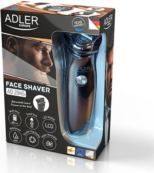 Produktbild Adler | Electric Shaver with Beard Trimmer | AD 2945 | Operating time (max) 60 min | Wet&Dry