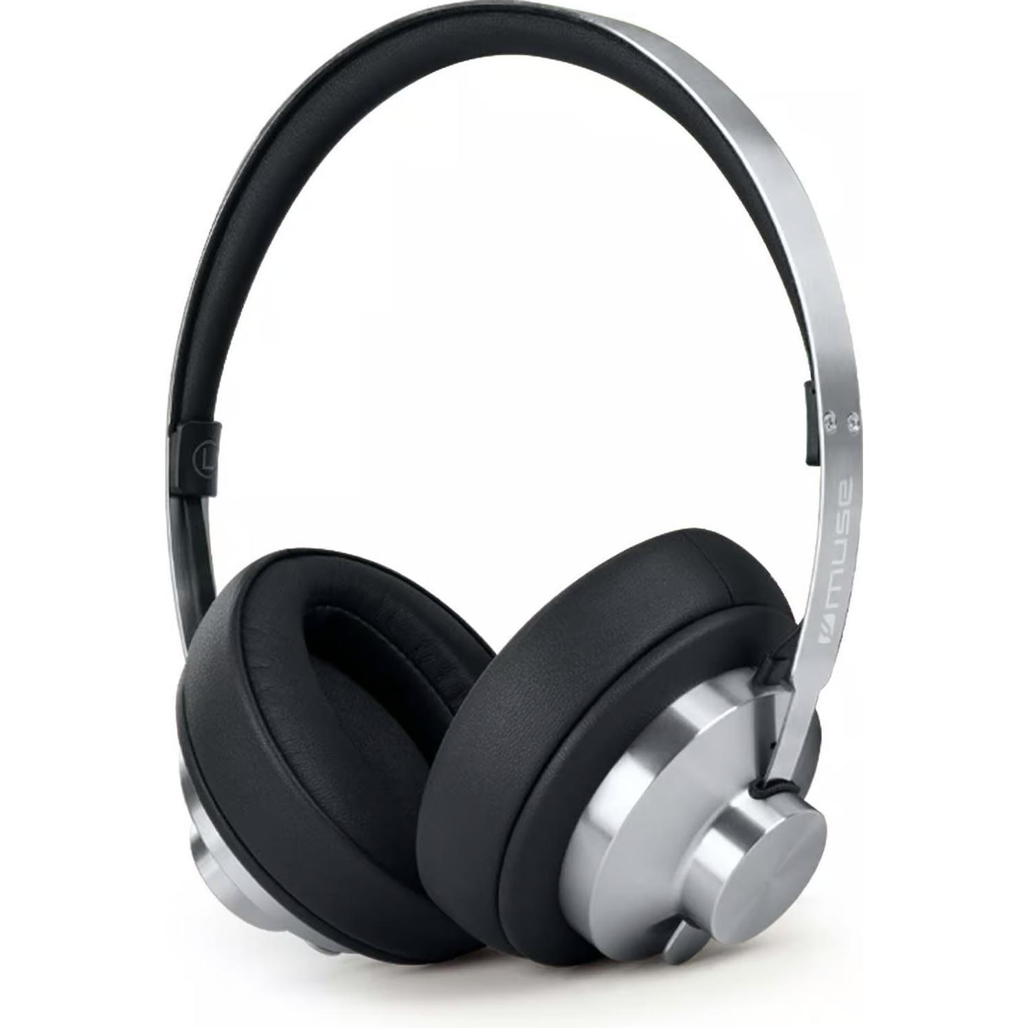 Muse Wired headphones Stereo Headphones M-298 SBL Bluetooth ANC Black/Silver (ANC, Cablato, Senza fili), Cuffie, Nero, Argento