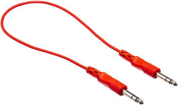 Actual product image Hosa CSS-845 - 8x Patch Cable, TRS-TRS 45cm (0.45 m, 6.3mm jack cable)