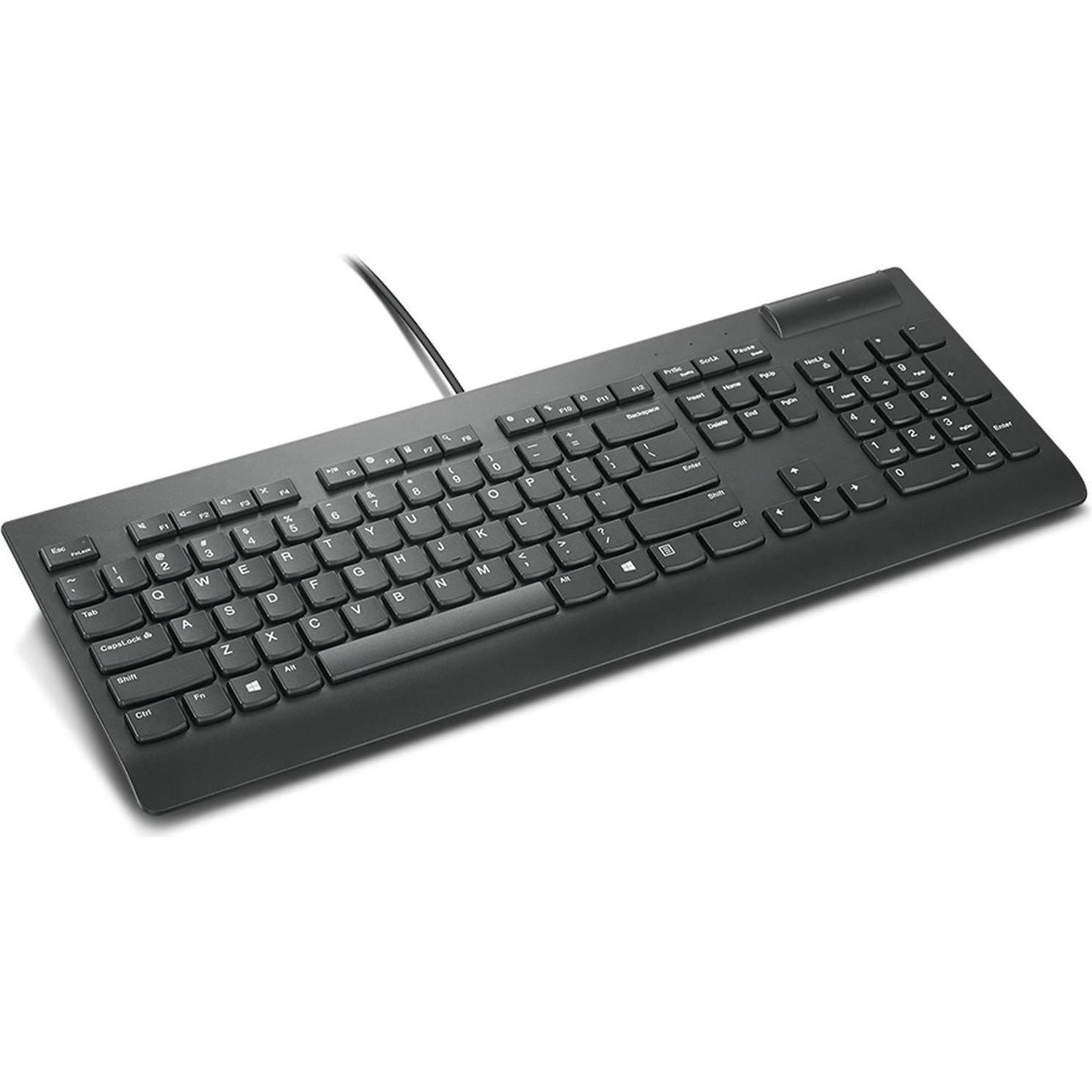 Lenovo 4Y41B69357 Wired Black US Keyboard (4Y41B69357) (US, Kabelgebunden), Tastatur, Schwarz
