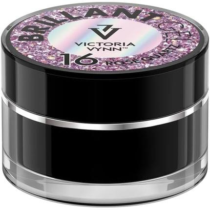 Produktbild Visconti Di Modrone Victoria Vynn Brilliant Gel Polish Nail Art Decoration Glitter Sparkle UV LED 5g 16 Rose Quartz (Rose Quartz, Gel-Effekt Nagellack)