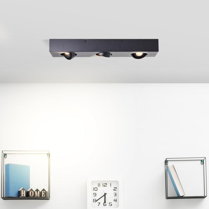 Image du produit Brilliant Doro LED plafonnier 3flg sable noir (345 lm, GU10)