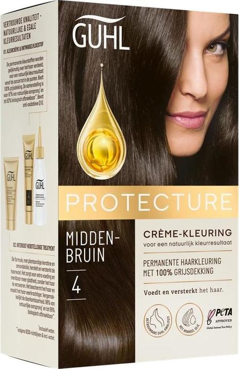 Produktbild Guhl Protecture Protective Cream Color 4 Medium Brown (4 Mittelbraun)