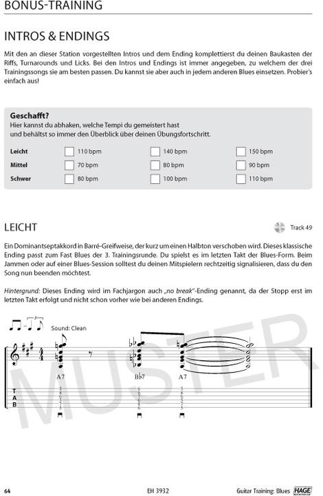 Produktbild Guitar Training Blues + CD + DVD (Deutsch, Daniel Schusterbauer, Helmut Hage, 2012)