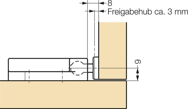 Produktbild LAMP® Druckschnapper MC-37F, 78 Newton, Kunststoff schwarz