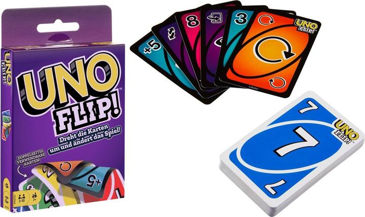 Immagine prodotto Mattel Games Uno Flip (Multilingue, 2 - 10 Giocatori)