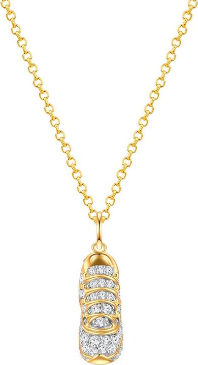 Immagine prodotto Glanzstücke München Sneaker con catena da donna - 34220 (Argento sterling placcato oro giallo 18 carati)