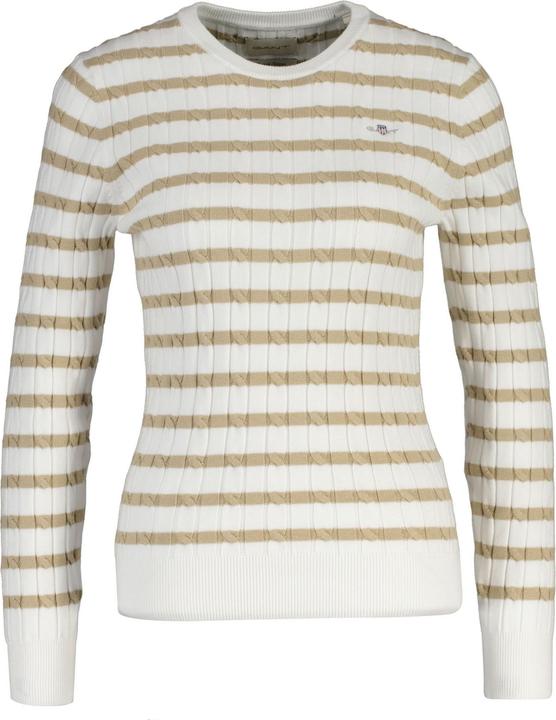 Produktbild GANT Stretch Cotton Cable Stripe C-Neck (L)