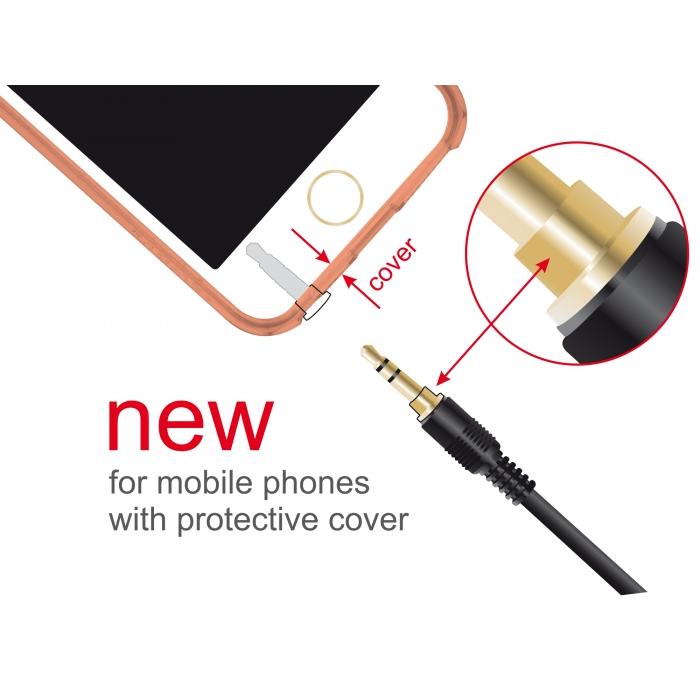Thumbnail - Delock Klinkenkabel 3 Pin Stecker > Stecker (1 m, 3.5mm Klinke (AUX)), Audio Kabel