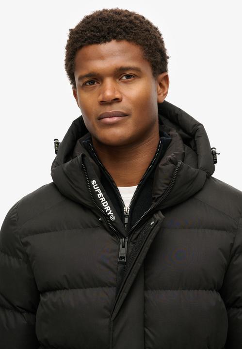 Actual product image Superdry Hooded microfiber puffer jacket (M)