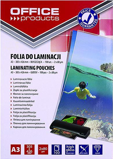 Q-Connect Folie zum Laminieren A3 bĹ yszczÄ … ca transparent 100 Einheiten (A3, 100 Stk., 80 µm)