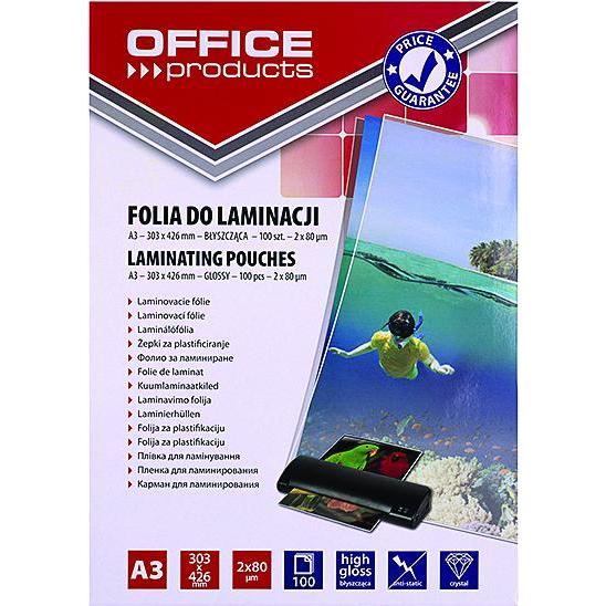 Thumbnail - Q-Connect, Laminierfolie, Folie zum Laminieren A3 bĹ yszczÄ … ca transparent 100 Einheiten (A3, 100 Stück, 80 µm)