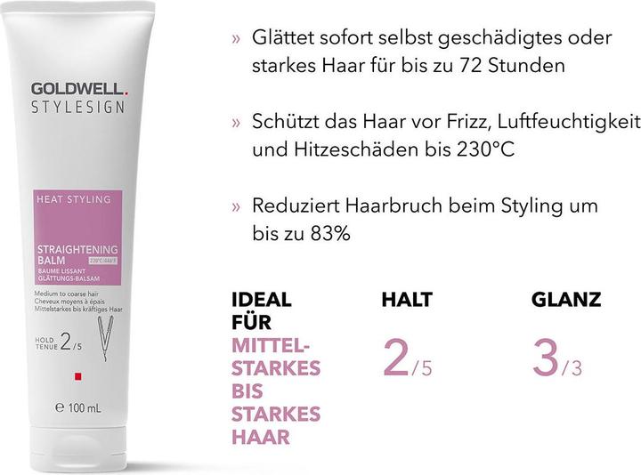 Immagine prodotto Goldwell StyleSign Balsamo lisciante per lo styling a caldo (Pasta per capelli, 100 ml)