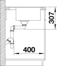 Produktbild Blanco ZENAR 45 S-F (84.75 cm, 49.75 cm)