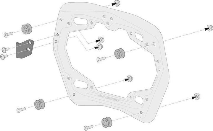 Immagine prodotto Sw Motech Kit di adattamento per supporti latéraux Pro per TraX