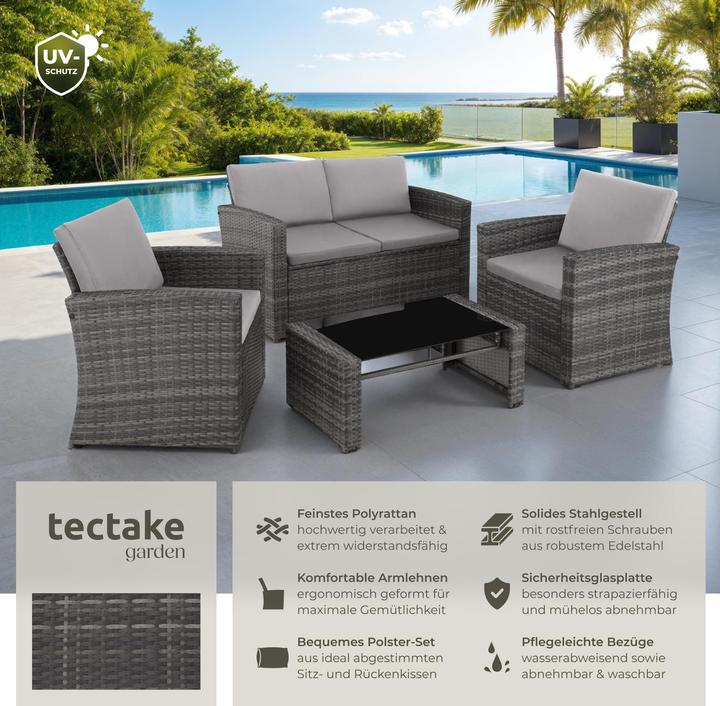 Immagine prodotto tectake Salottino in rattan Jesolo