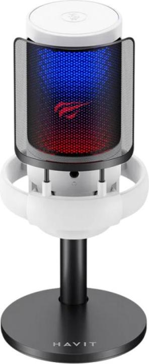 Actual product image Havit Cardioid Microphone GK50, RGB, USB-C, 1.8m, Black