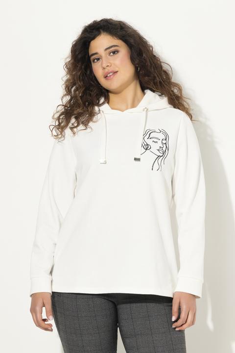 Produktbild Ulla Popken Hoodie, Gesicht, Classic, Kapuze, Langarm (46, 48)