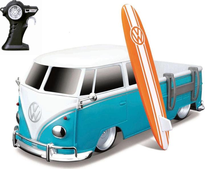 Image du produit Maisto RC VW T2 Pick-up avec planche de surf 1/16 2.4 GHz