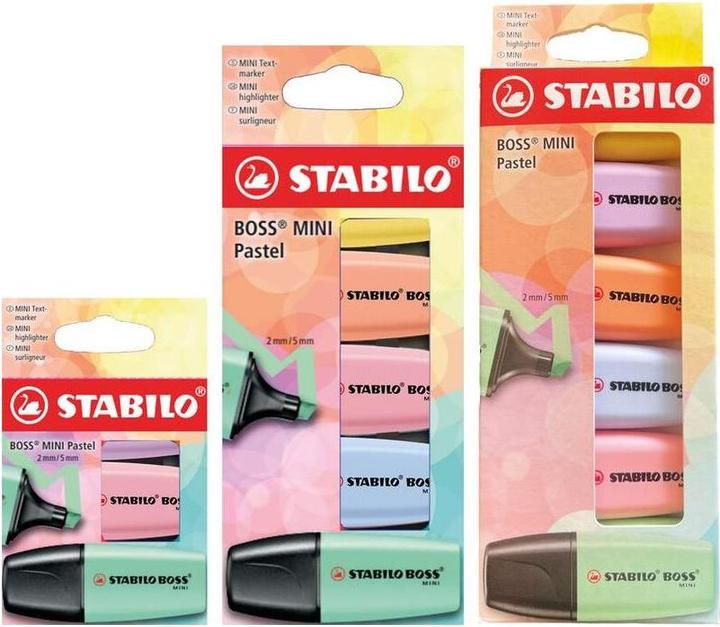 Produktbild STABILO Mini Pastell (Apricot, Gelb, Wolkenblau, Lila, rosa und minze, 5 mm, 6 x)