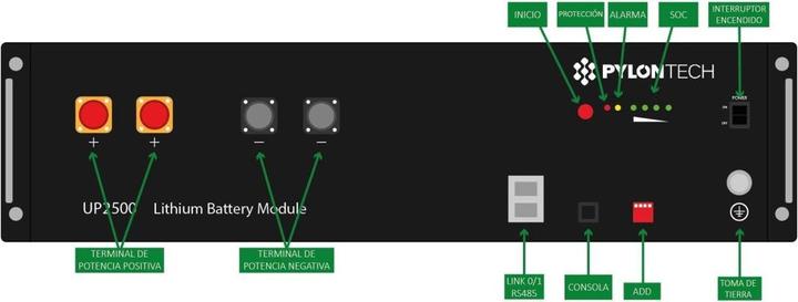 Actual product image Pylontech UP2500 2.8 kWh LiFePO4 24V storage battery incl. BMS (24 V, 110 Ah)