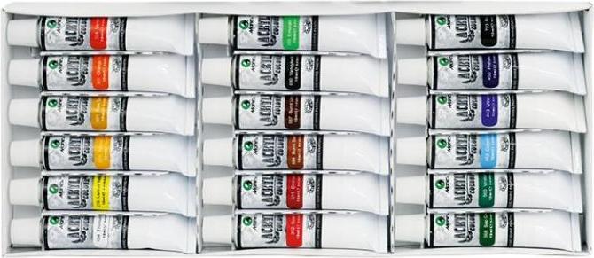 Produktbild GrandHall Acrylfarben 18 MARIES-Farben (18 Farben, 12 ml)