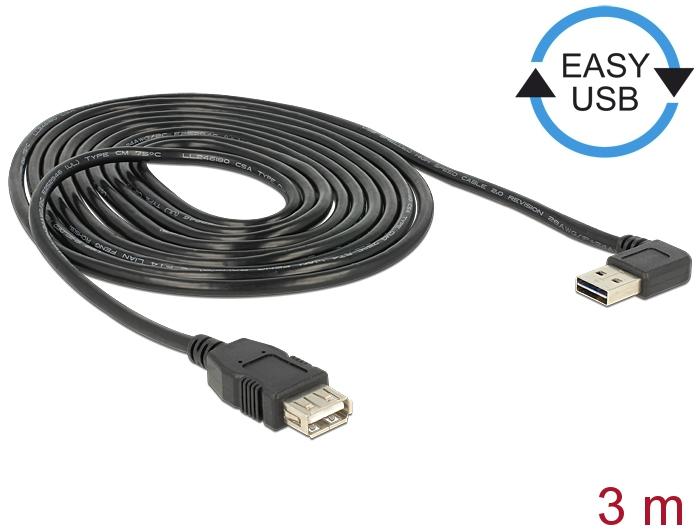 Immagine prodotto Delock Cavo USB2.0 Easy A-A: 3m, nero (3 m, USB 2.0, 2.50 W)