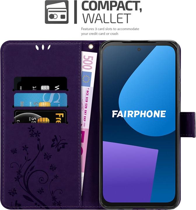 Immagine prodotto Cadorabo Custodia per Fairphone 5 Flower Book (Fairphone 5)