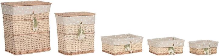 Image du produit Ensemble de paniers en osier et coton naturel