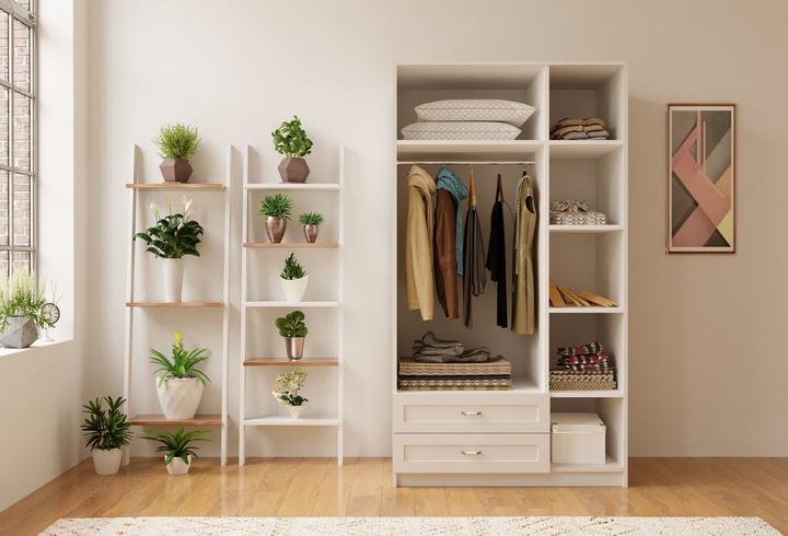 Produktbild Homitis Kelora Matte White (105 x 52 x 210 cm)