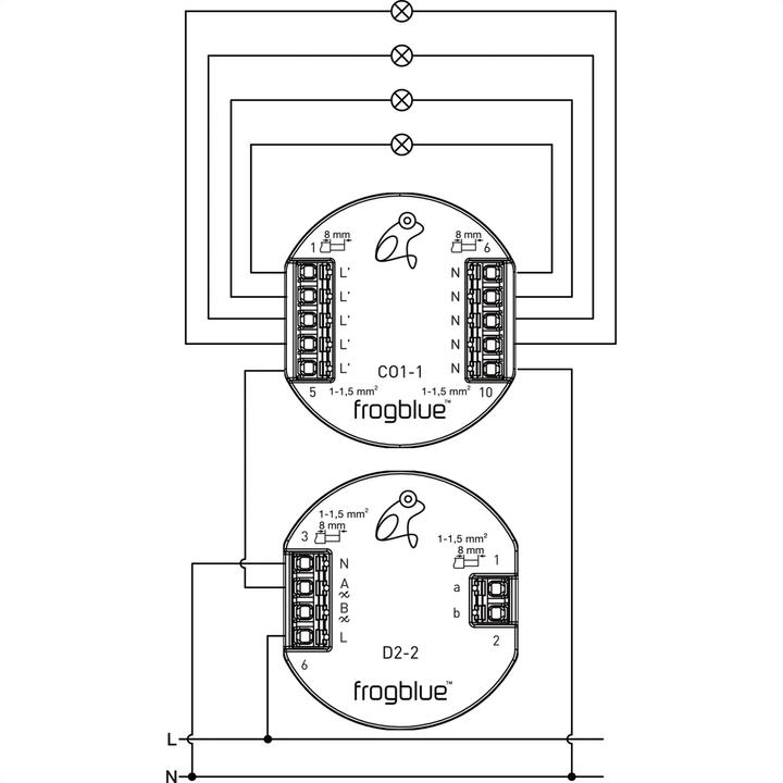 Produktbild Frogblue frogConnect1-1, Ableitung von Leckstrom (Schaltaktor)