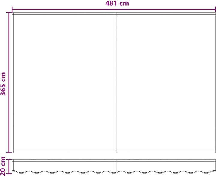 Produktbild vidaXL Manuelle Markise (3.50 m)